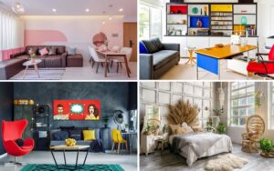 phong cách thiết kế nhiều màu sắc