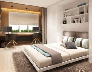 Tối đa hóa khu vực lưu trữ trong phòng ngủ nhỏ