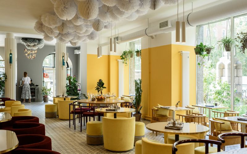 Phong cách thiết kế nội thất đương đại cho không gian nhà hàng