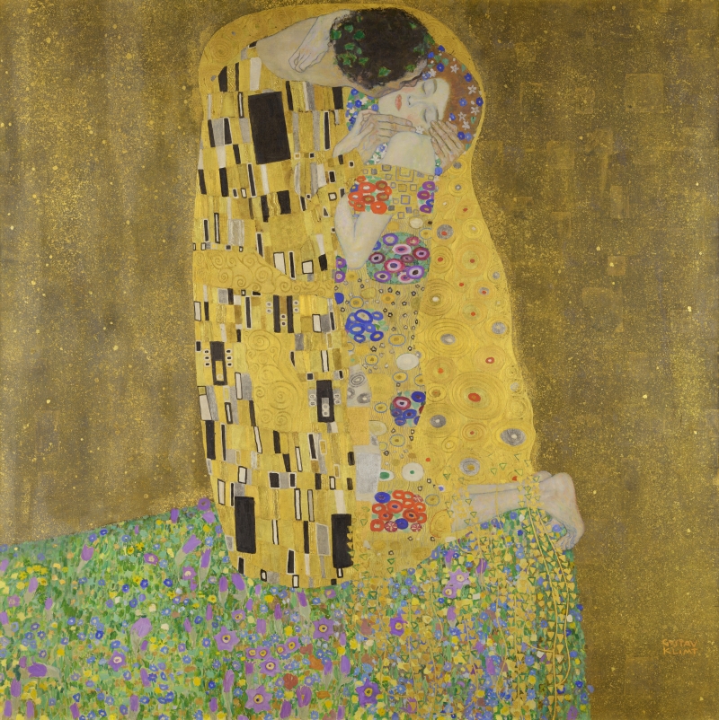 Bức tranh: The Kiss của Gustav Klimt